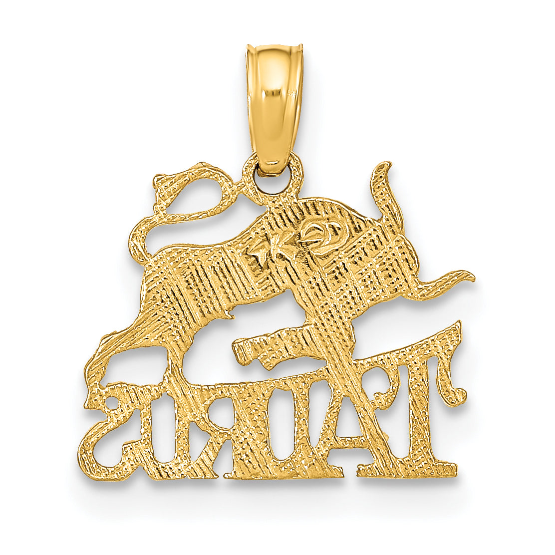 10K Yellow Gold 10K Taurus Zodiac Charm