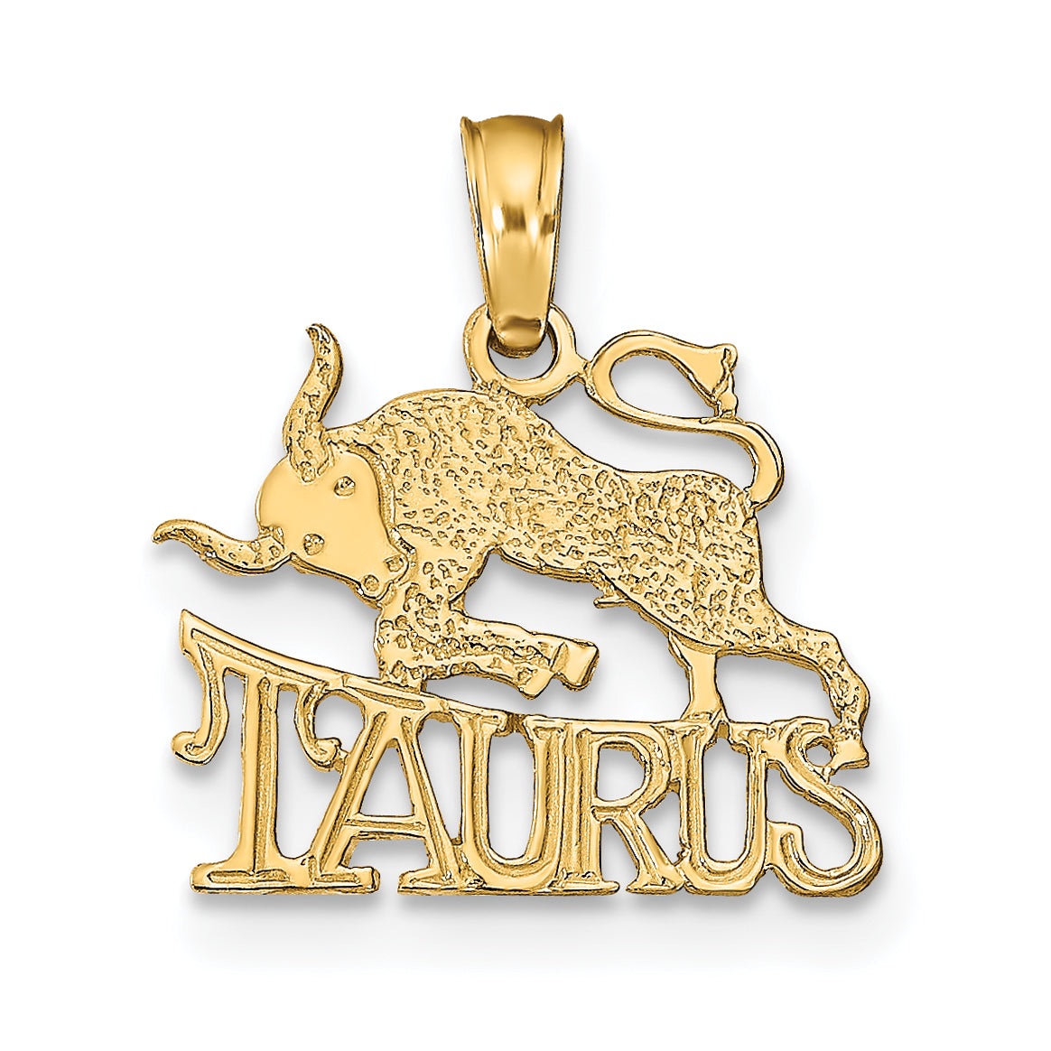 10K Yellow Gold 10K Taurus Zodiac Charm
