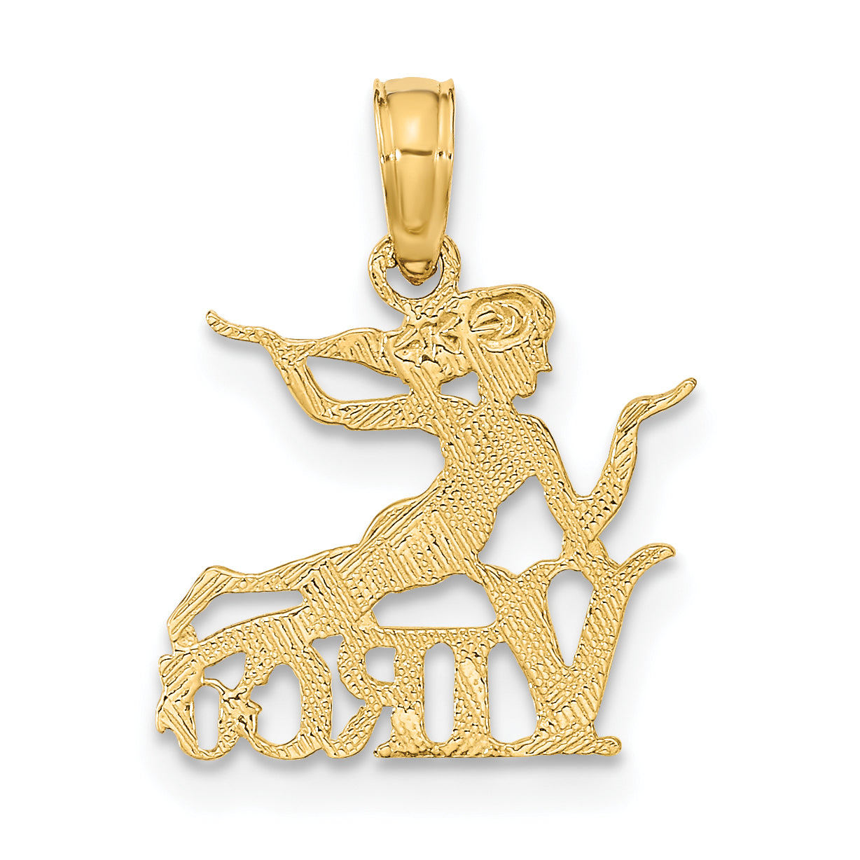 10K Yellow Gold 10K Virgo Zodiac Charm