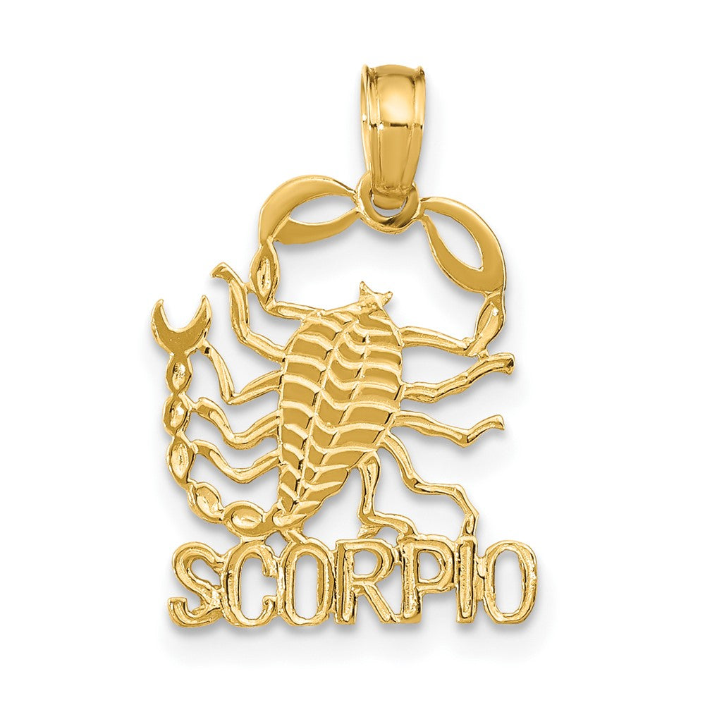 10K Yellow Gold 10K Scorpio Zodiac Charm