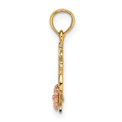 10K Two-Tone 10K Two-Tone #1 Grandma W/ Flower Charm