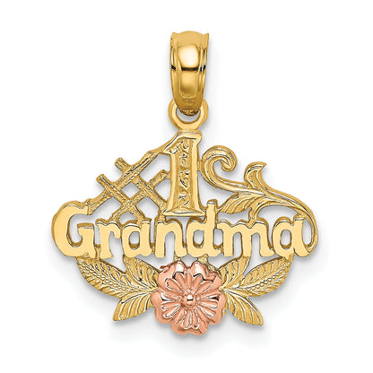 10K Two-Tone 10K Two-Tone #1 Grandma W/ Flower Charm