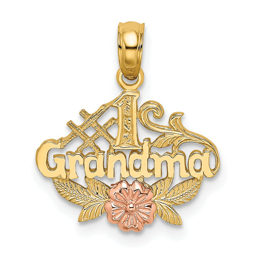 10K Two-Tone 10K Two-Tone #1 Grandma W/ Flower Charm
