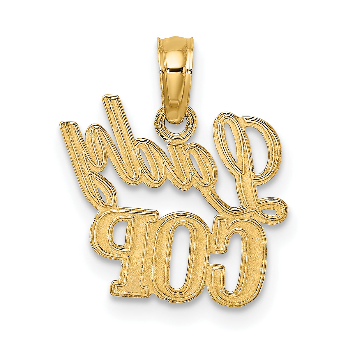 10K Yellow Gold Lady Cop Charm