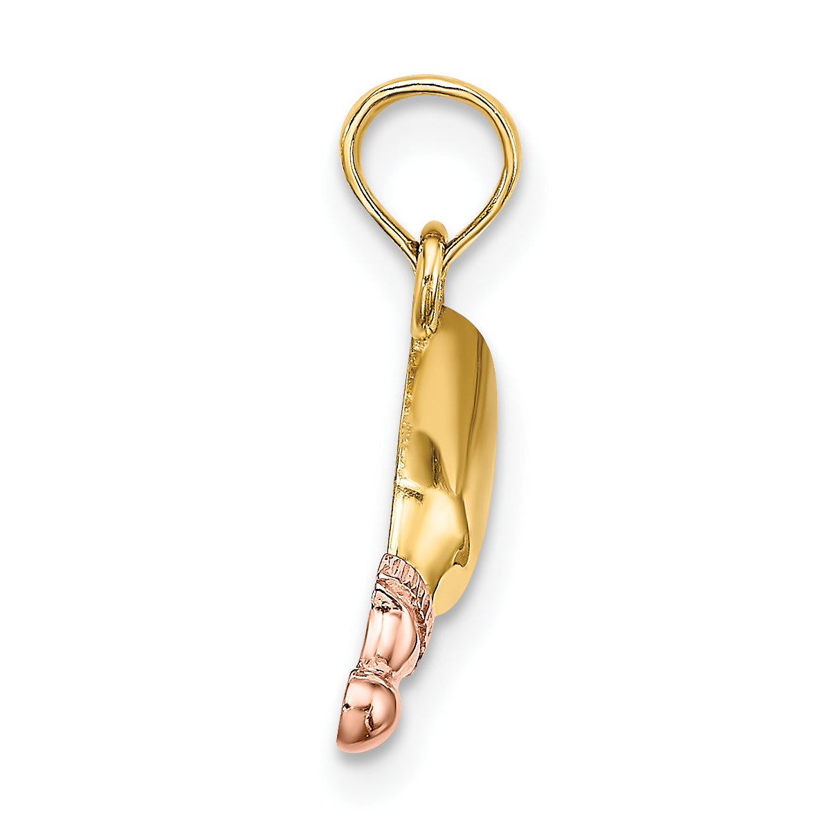 10K Two-Tone Two-Tone Baby Bottle Charm