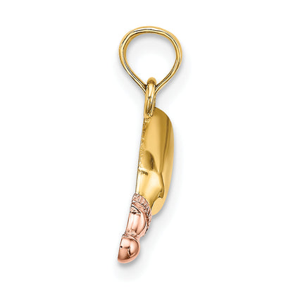10K Two-Tone Two-Tone Baby Bottle Charm