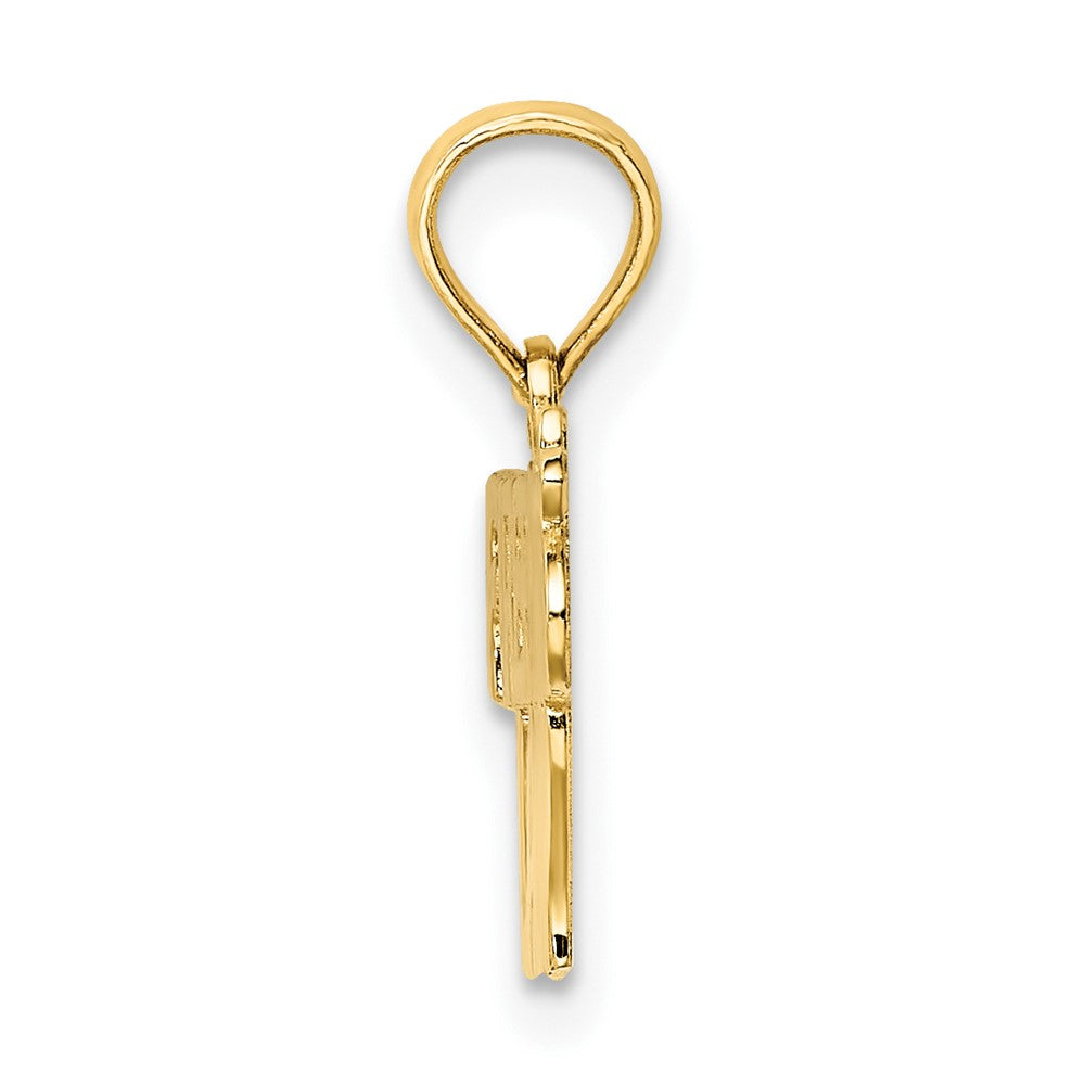 10K Yellow Gold Firefighter'S Lady Charm