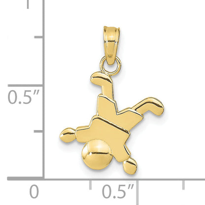 10K Yellow Gold 10K Little Boy Pendant