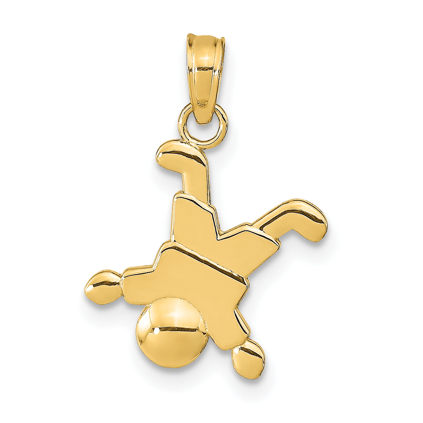 10K Yellow Gold 10K Little Boy Pendant