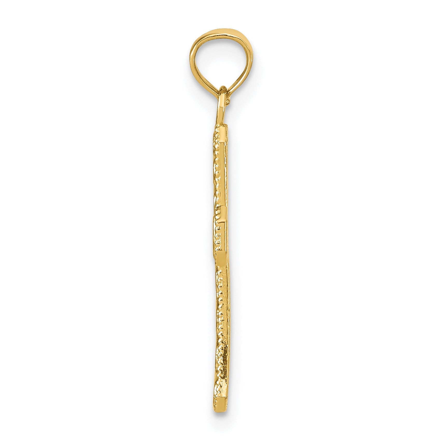10K Yellow Gold Fancy Cross Pendant