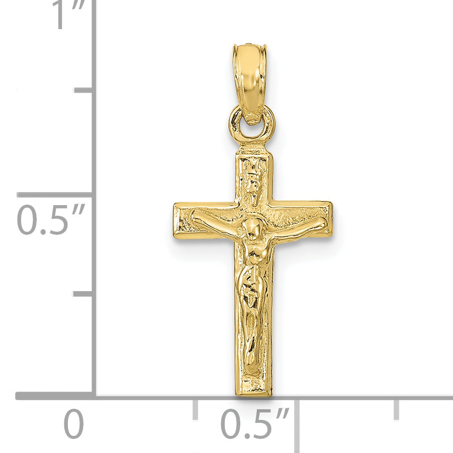 10K Yellow Gold Crucifix Pendant