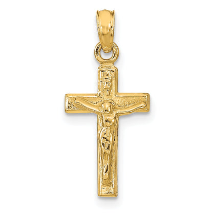 10K Yellow Gold Crucifix Pendant