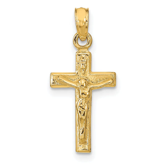 10K Yellow Gold Crucifix Pendant