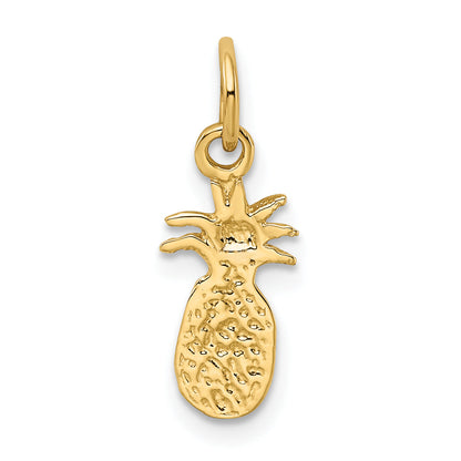 10K Yellow Gold Polished Pineapple Charm