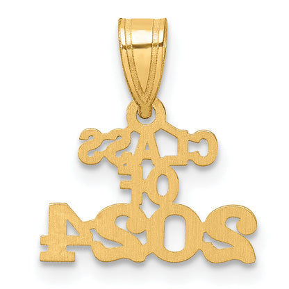 10K Yellow Gold Block Class Of 2025 Charm