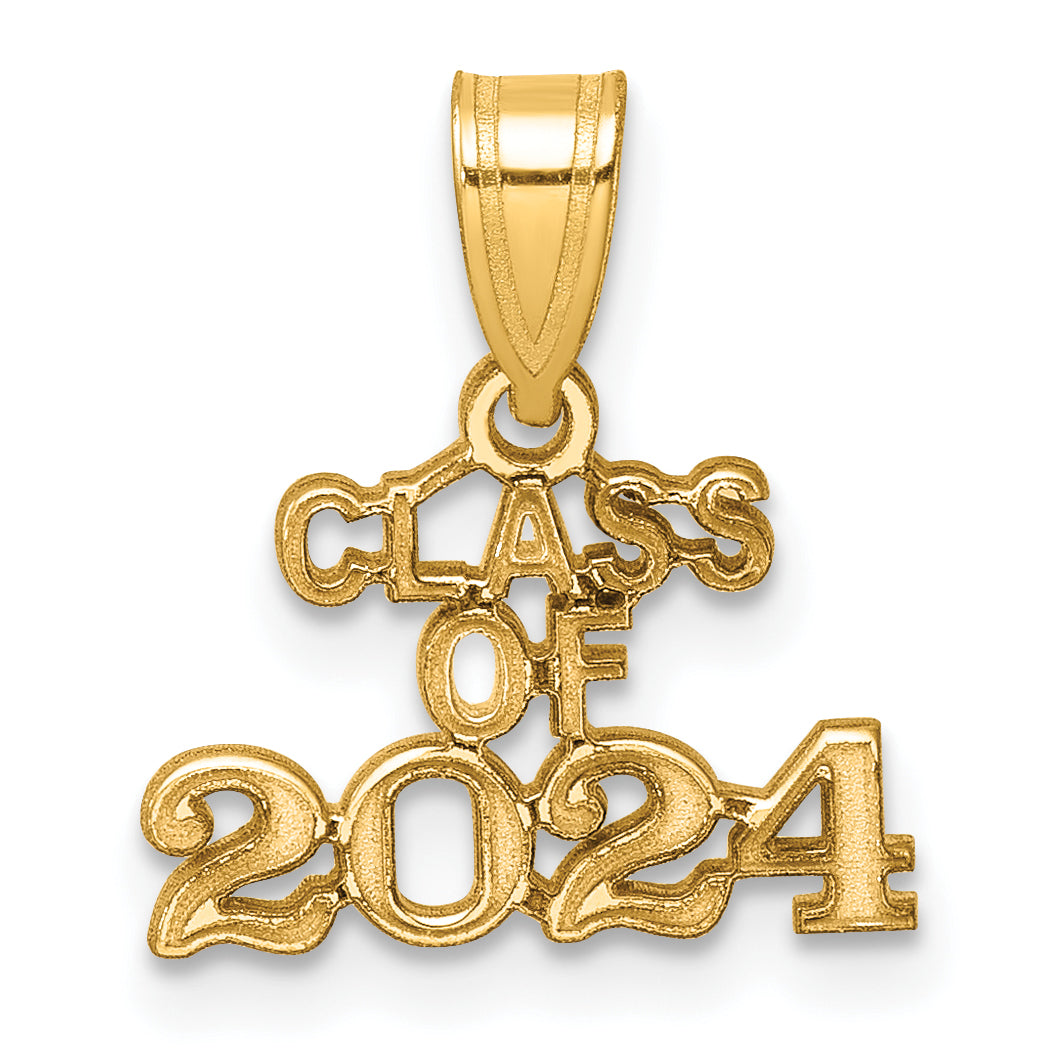 10K Yellow Gold Block Class Of 2025 Charm