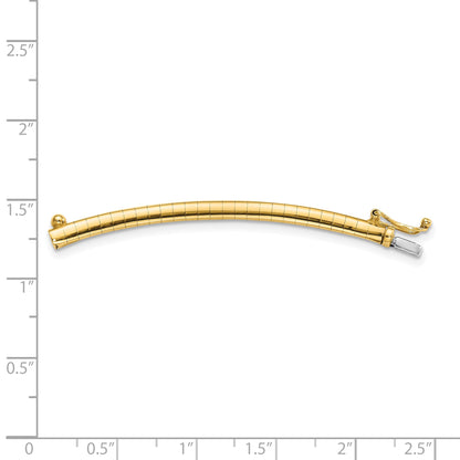 10K Yellow Gold 3mm Omega Extender for Necklace