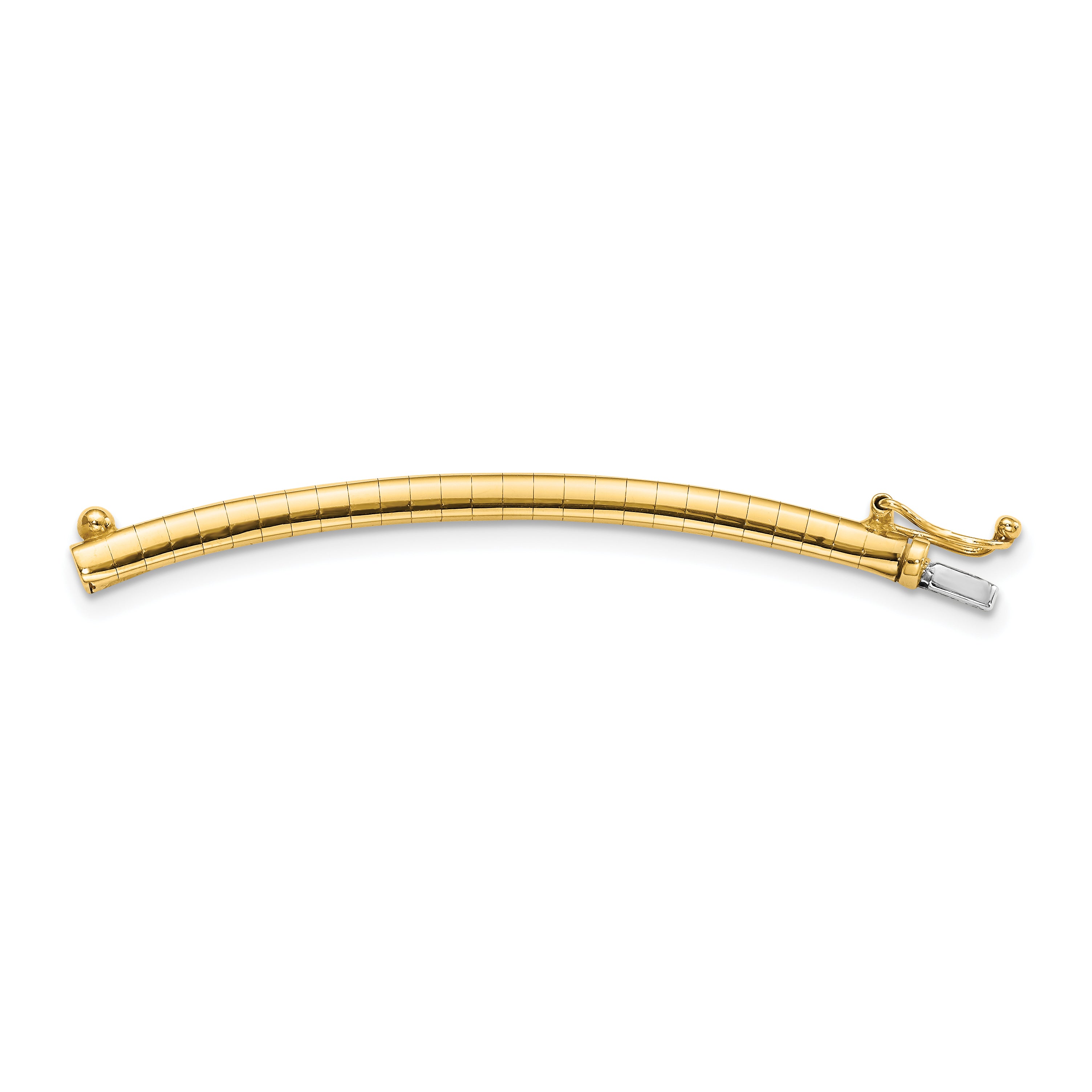 10K Yellow Gold 3mm Omega Extender for Necklace