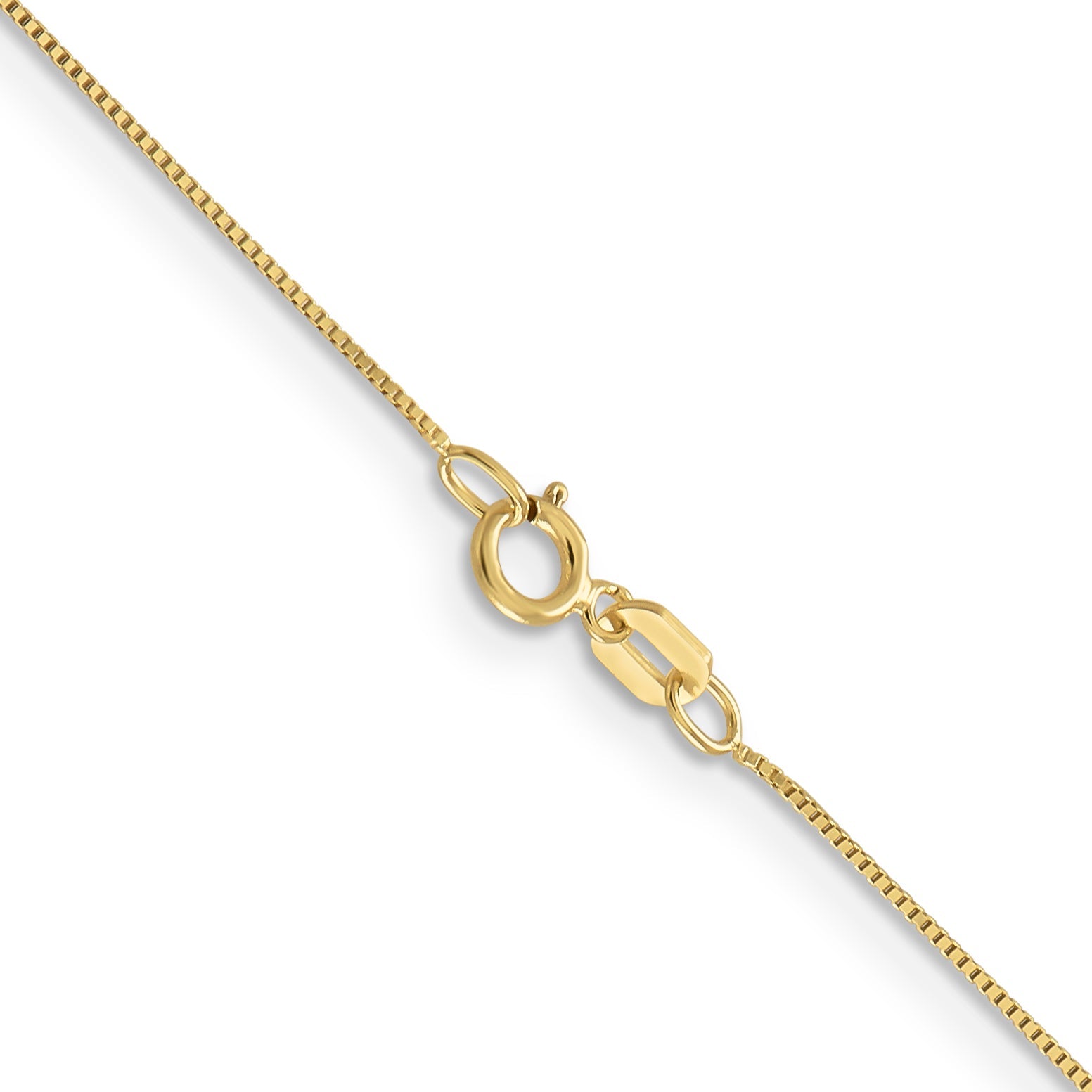 18 Inch 10K .5mm Box Chain Necklace