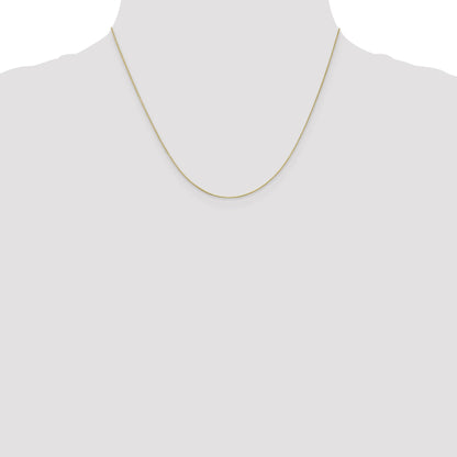 18 Inch 10K .5mm Box Chain Necklace