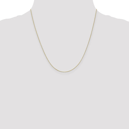 20 Inch 10K .5mm Box Chain Necklace
