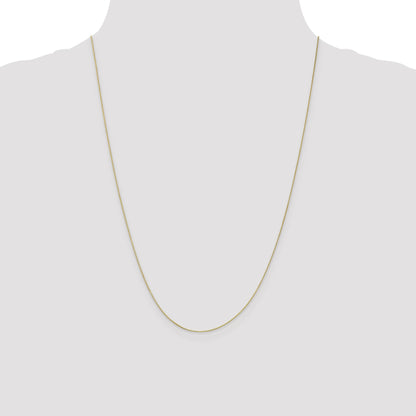 24 Inch 10K .5mm Box Chain Necklace