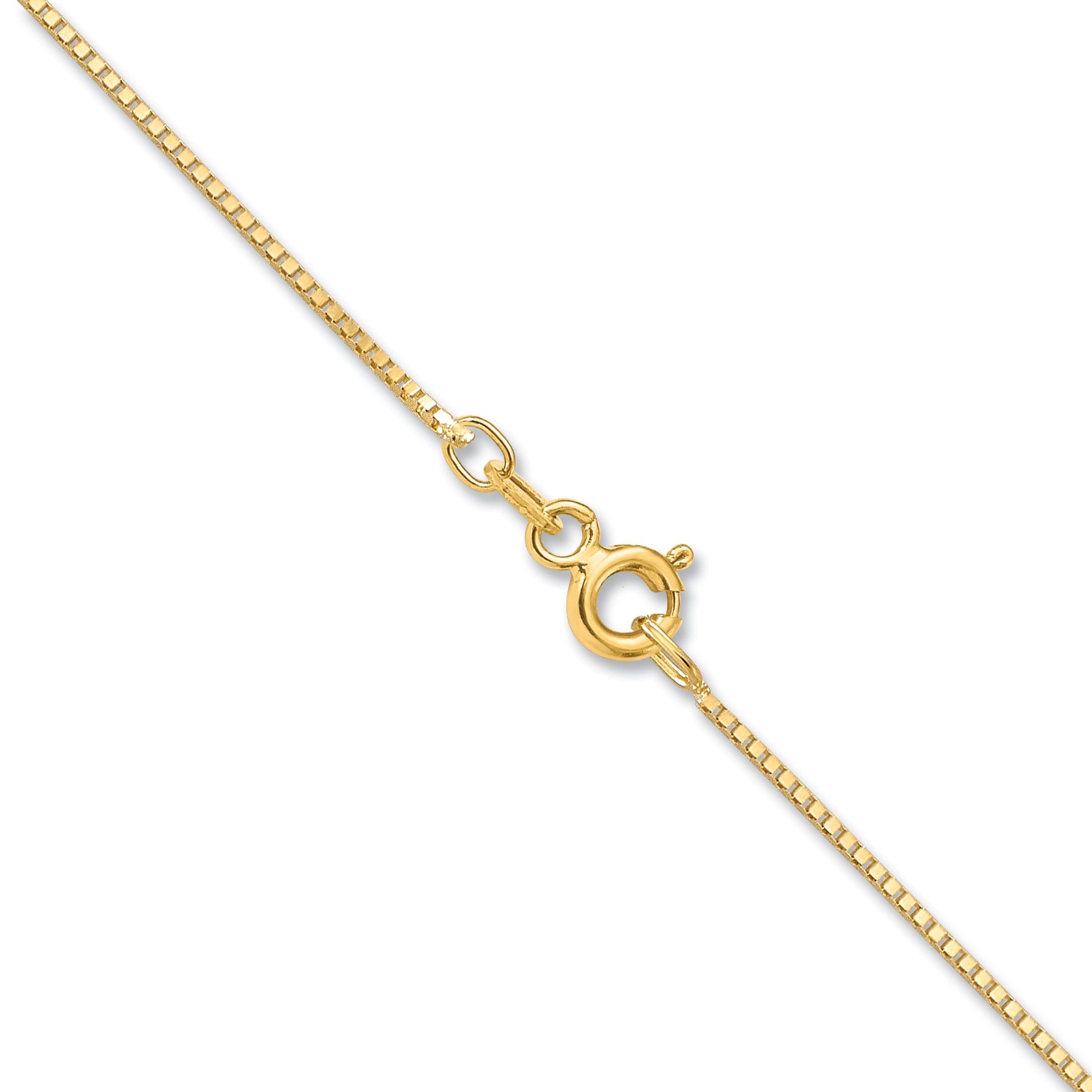 22 Inch 10K Yellow Gold .7mm Box Chain Necklace