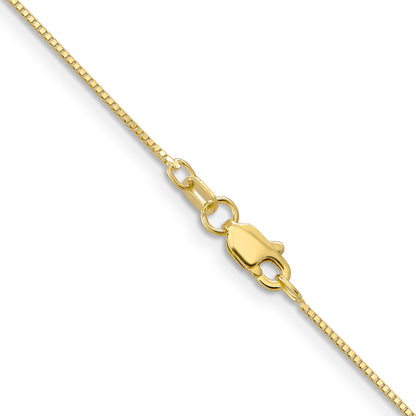 24 Inch 10K .7mm Box Chain Necklace