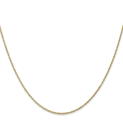 16 Inch 10K .8mm Lite-Baby Rope Chain Necklace
