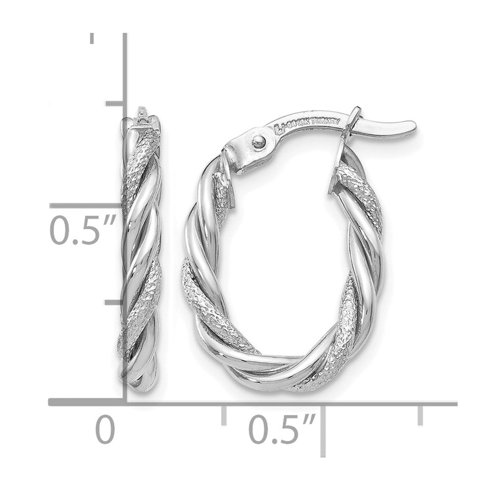 10K White Gold Earrings