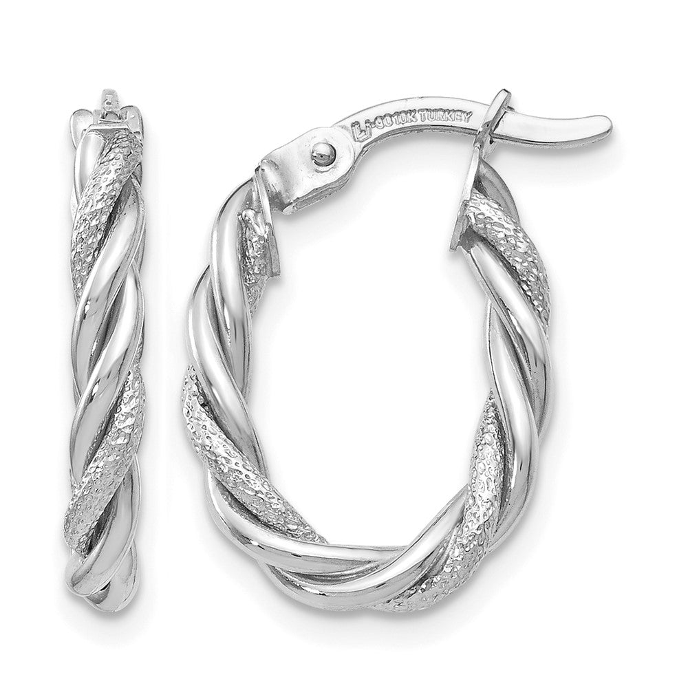 10K White Gold Earrings