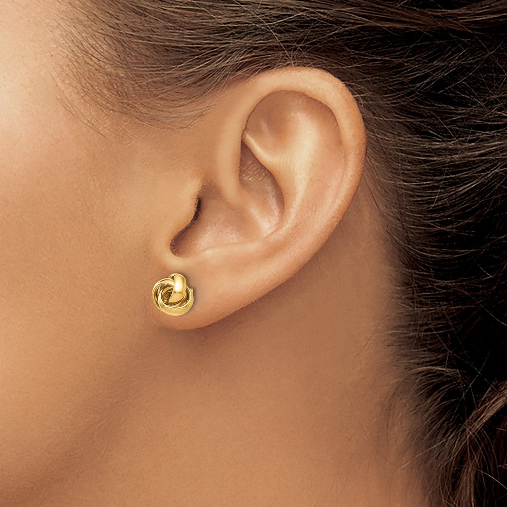 10K Yellow Gold Polished Post Earrings