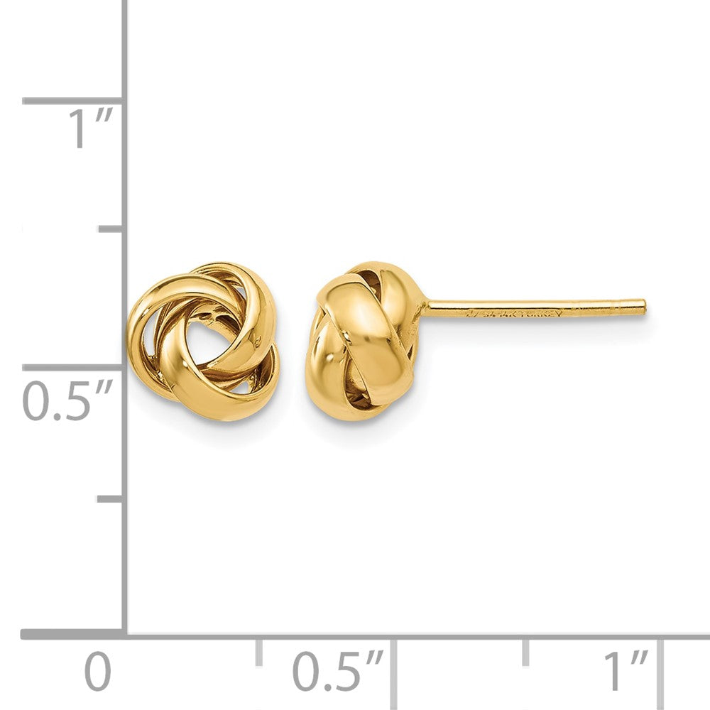 10K Yellow Gold Polished Post Earrings