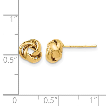 10K Yellow Gold Polished Post Earrings
