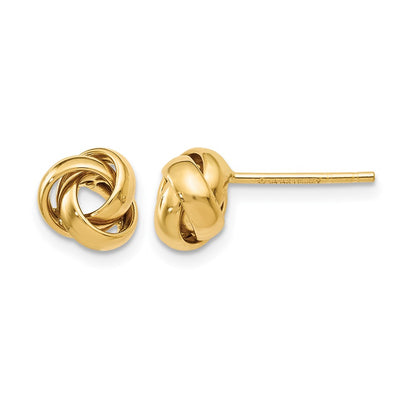 10K Yellow Gold Polished Post Earrings