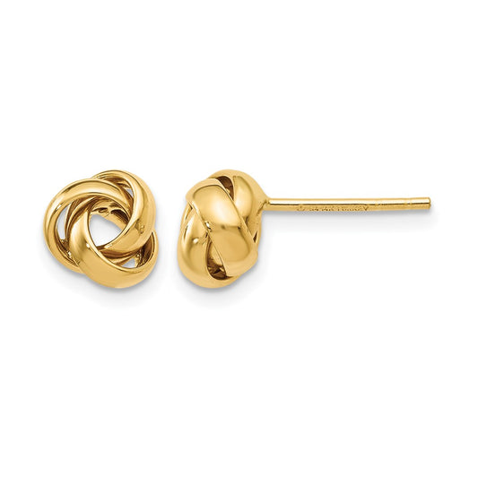 10K Yellow Gold Polished Post Earrings