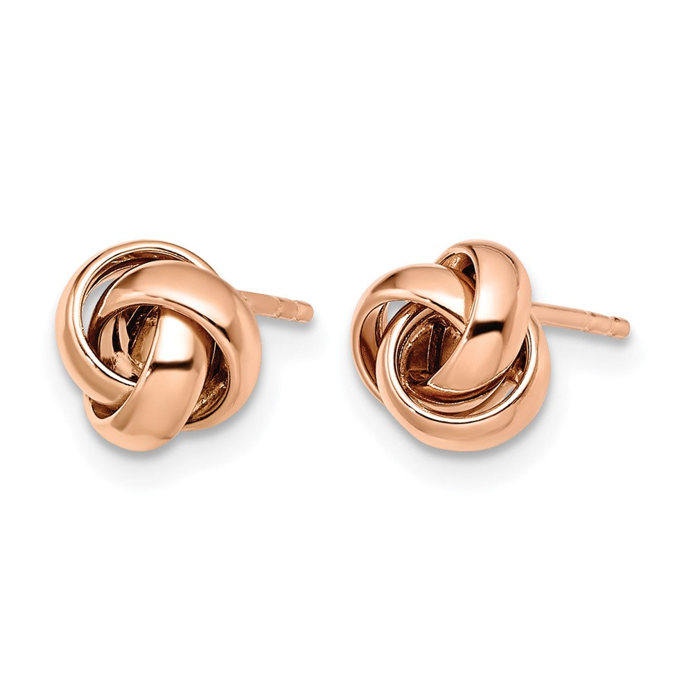 10K Rose Gold Polished Post Earrings