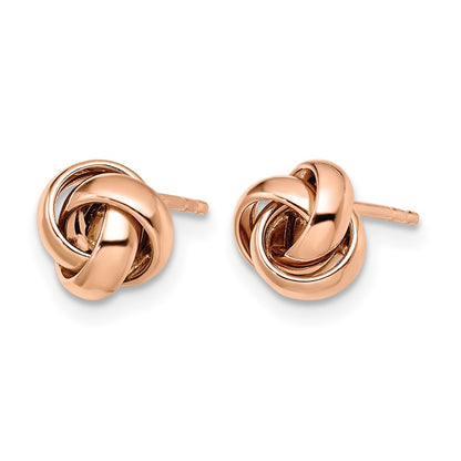 10K Rose Gold Polished Post Earrings