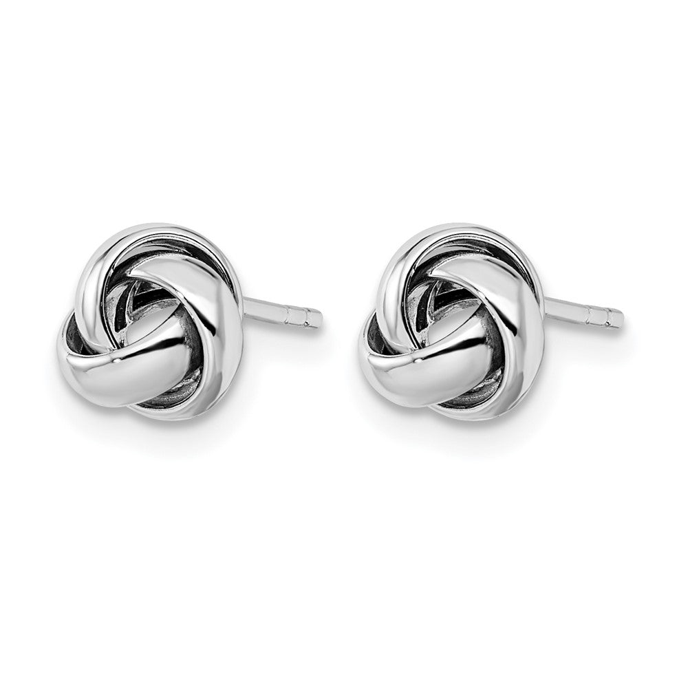 10K White Gold Polished Post Earrings