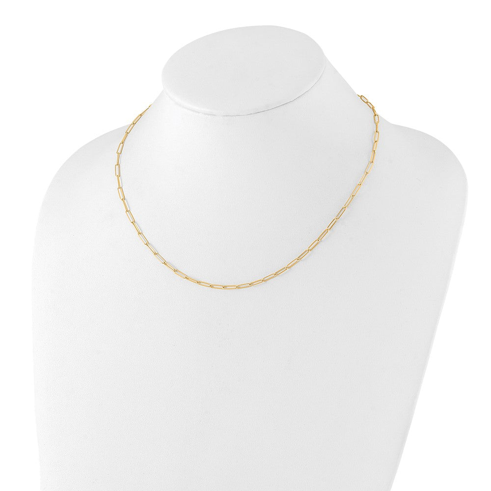 10K Yellow Gold Polished Fancy Link Necklace