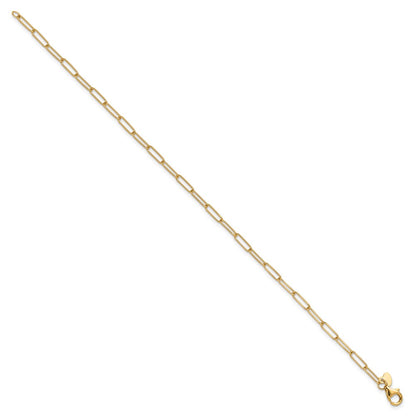10K Yellow Gold Polished Fancy Link Bracelet