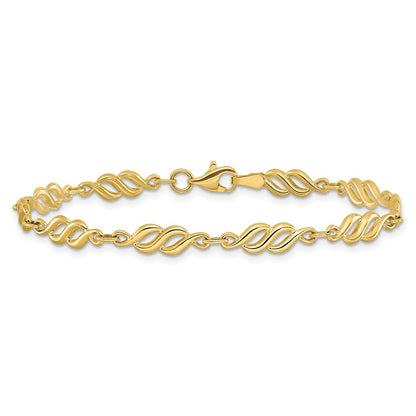 10K Yellow Gold Polished Bracelet