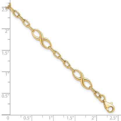 10K Yellow Gold Polished Link Bracelet