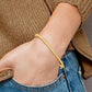 10K Yellow Gold Polished And Textured Hinged Bangle