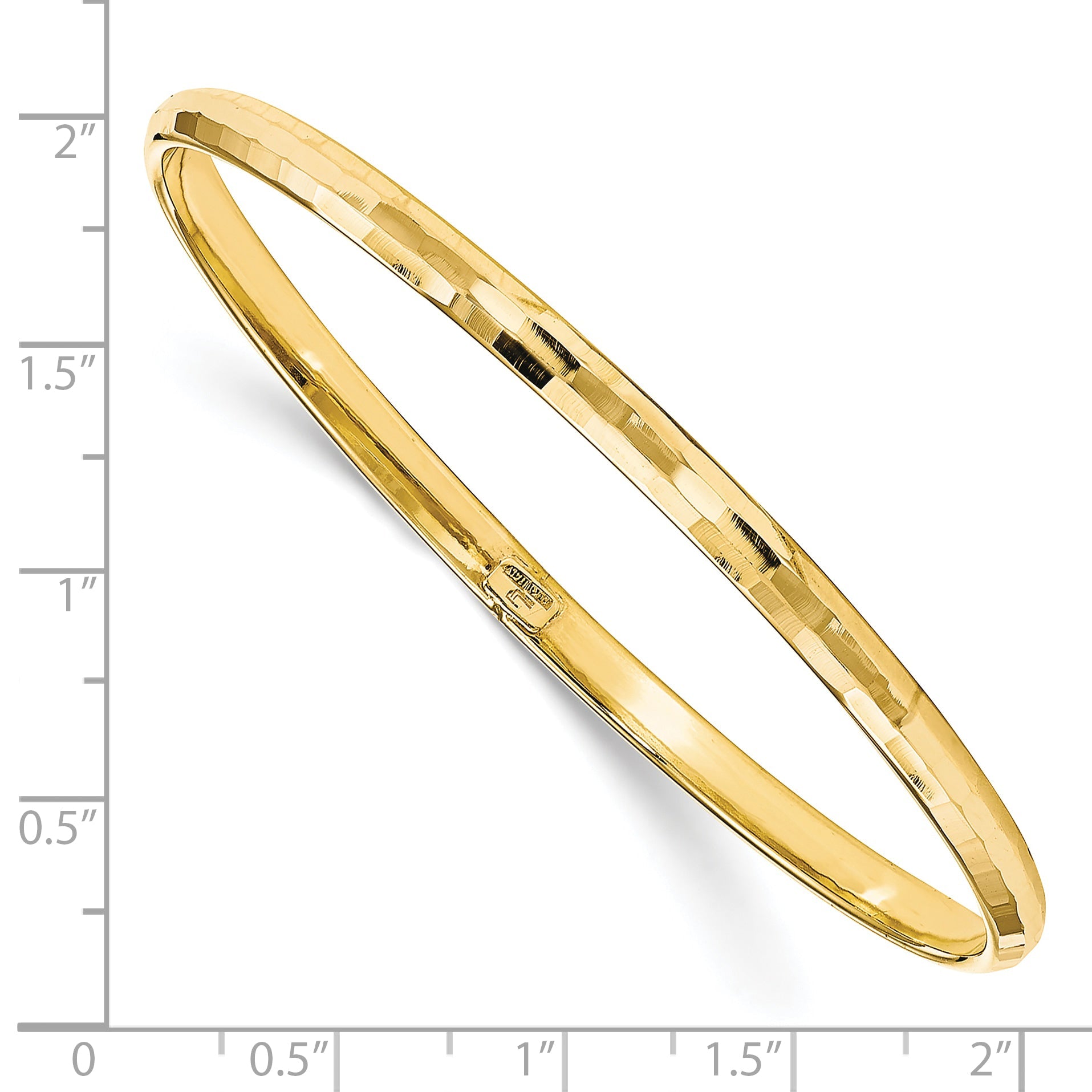 10K Yellow Gold Polished Bangle