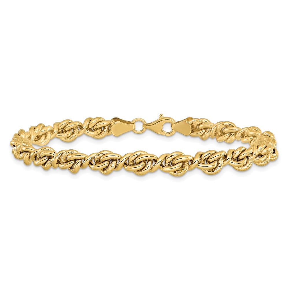 7.25 Inch 10K Polished Fancy Link Bracelet