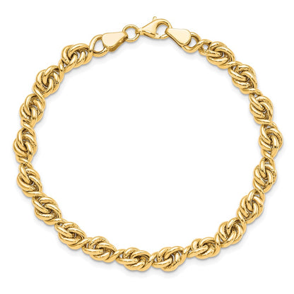 7.25 Inch 10K Polished Fancy Link Bracelet