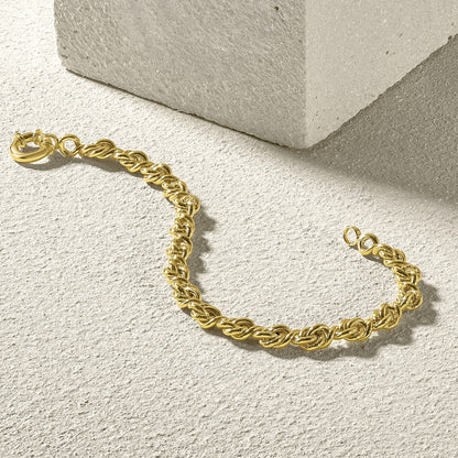 7.25 Inch 10K Polished Fancy Link Bracelet