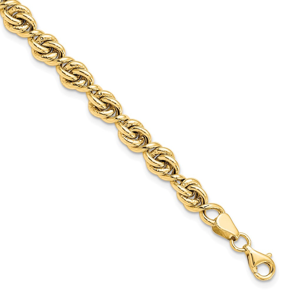 7.25 Inch 10K Polished Fancy Link Bracelet