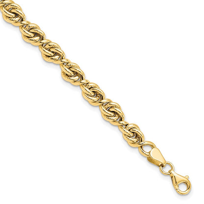 7.25 Inch 10K Polished Fancy Link Bracelet